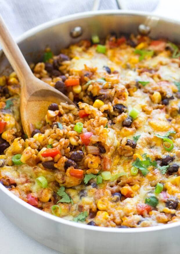 One Skillet Mexican Quinoa Casserole