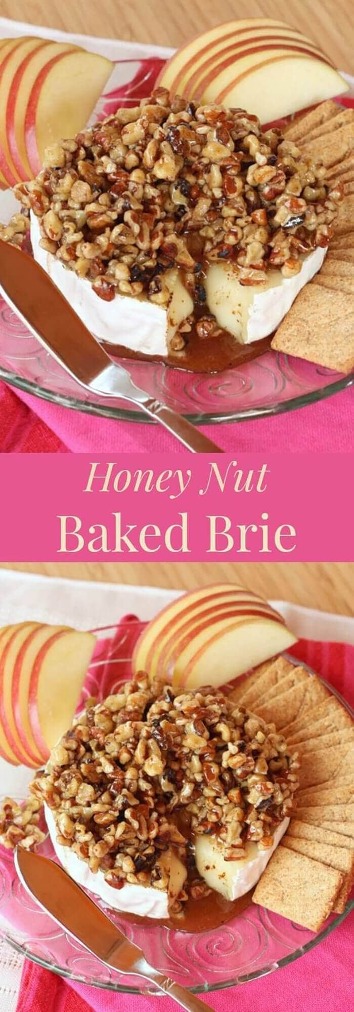 Honey Nut Baked Brie Cheese