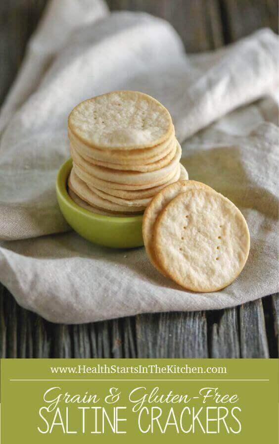 Homemade Grain and Gluten-Free Saltine Crackers