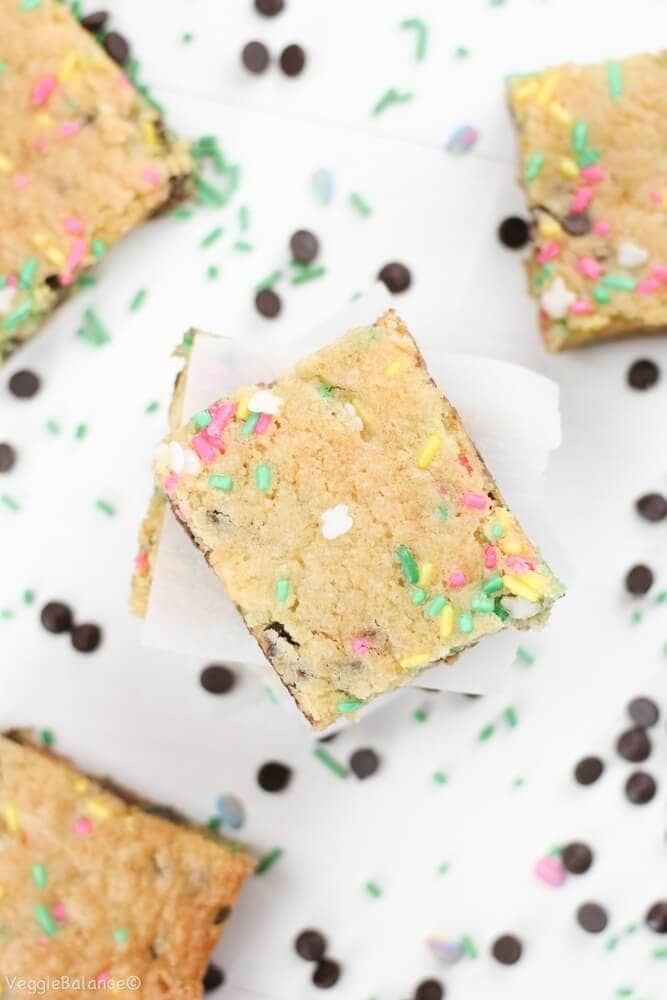 Cake Batter Blondies (Gluten-Free & Dairy-Free)