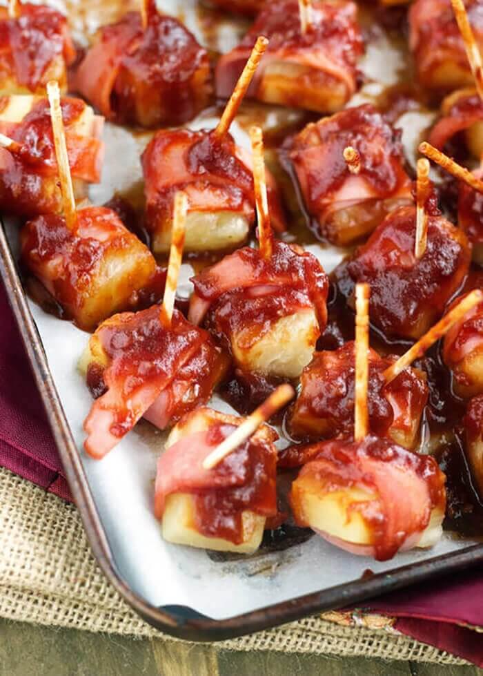 Sweet ‘N Sour Bacon Wrapped Pineapple