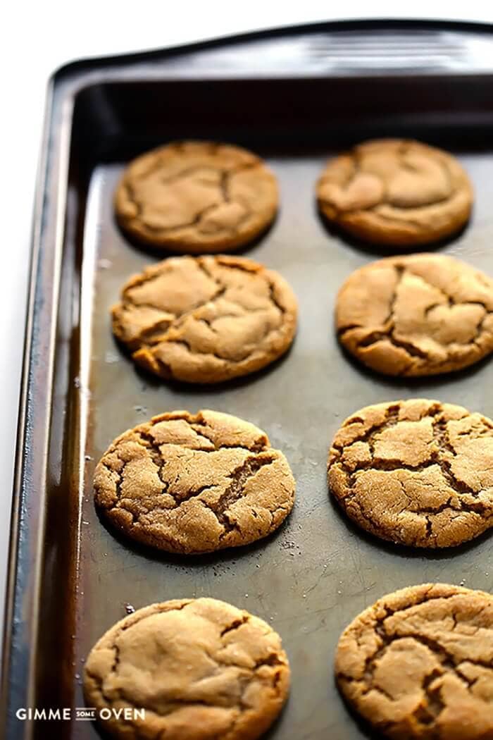 Chewy Ginger Molasses Cookies