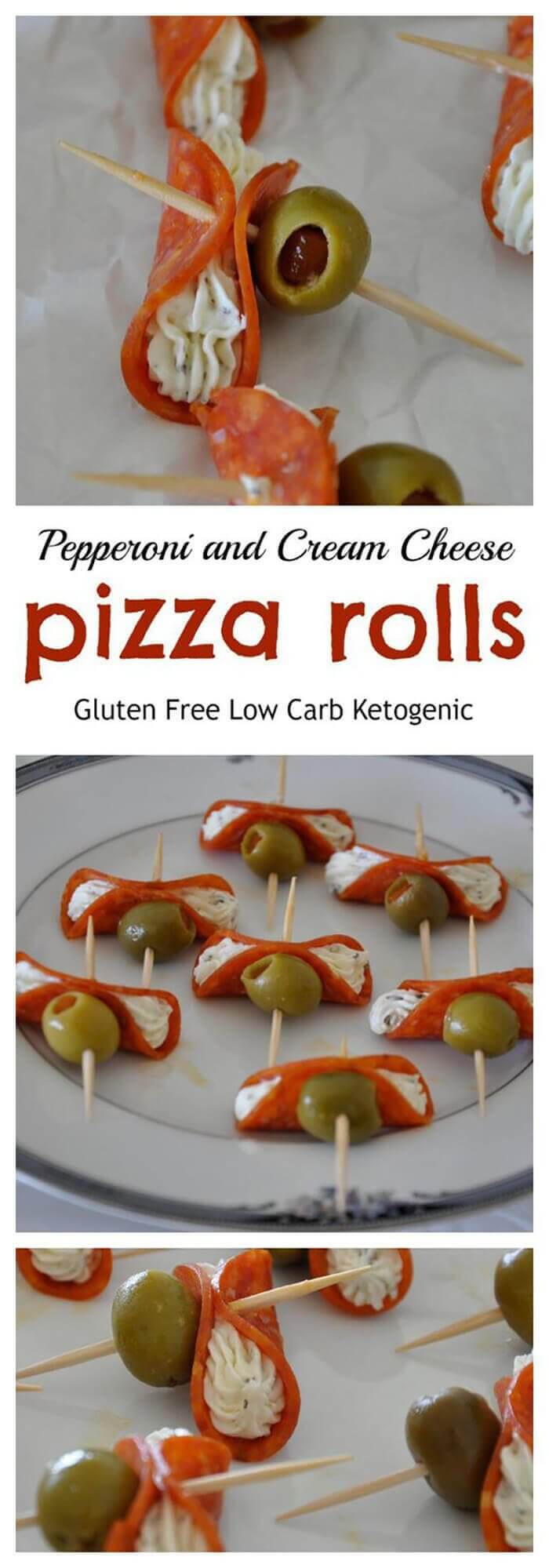 Pepperoni and Cream Cheese Pizza Rolls