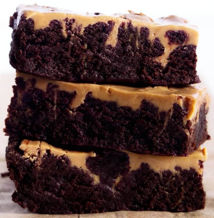 Peanut Butter Swirl Brownies