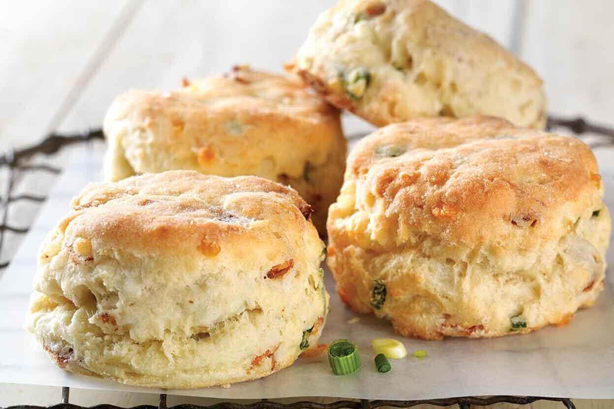 Gluten-Free Bacon and Cheddar Savory Biscuits