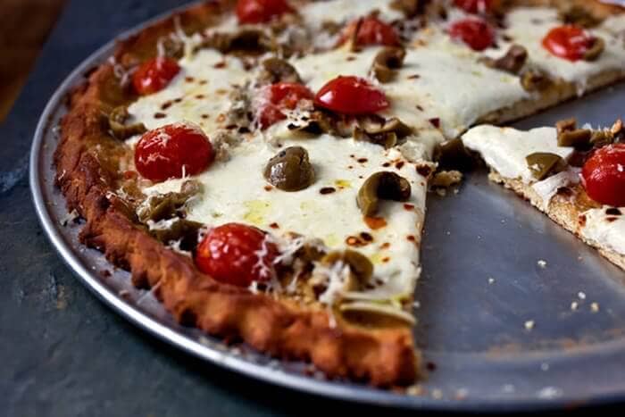 Mushroom and Tomato Gluten-Free Pizza