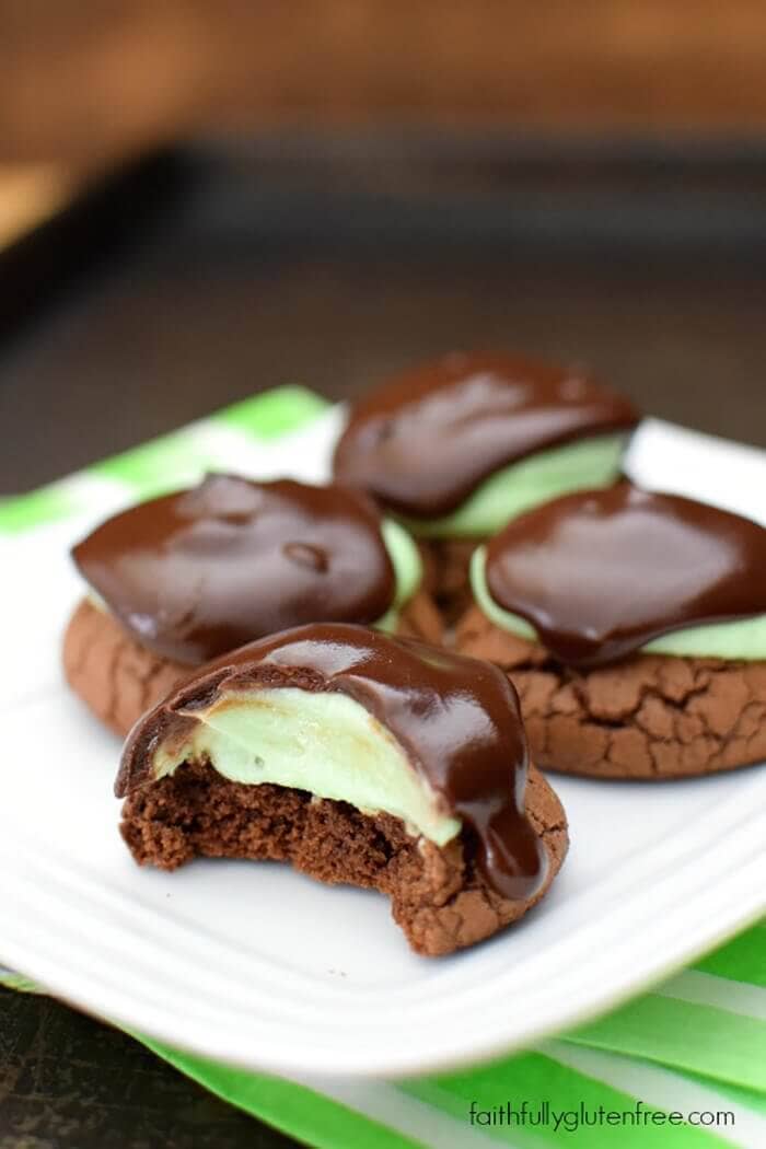 Gluten Free Chocolate Mint Cookies