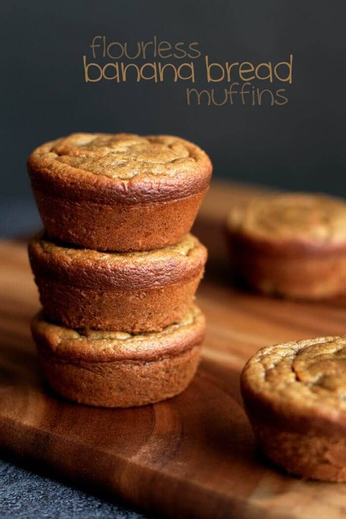 Flourless Banana Bread Muffins