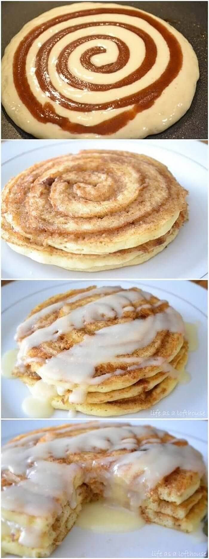 Cinnamon Roll Pancakes