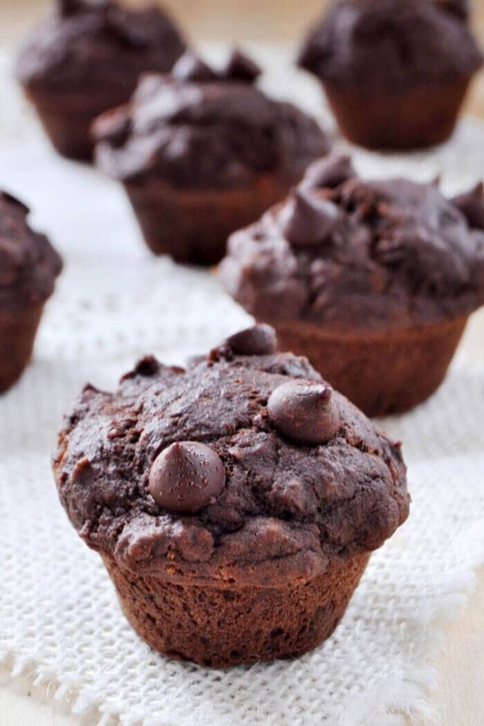 Vegan Gluten-free Double Chocolate Muffins