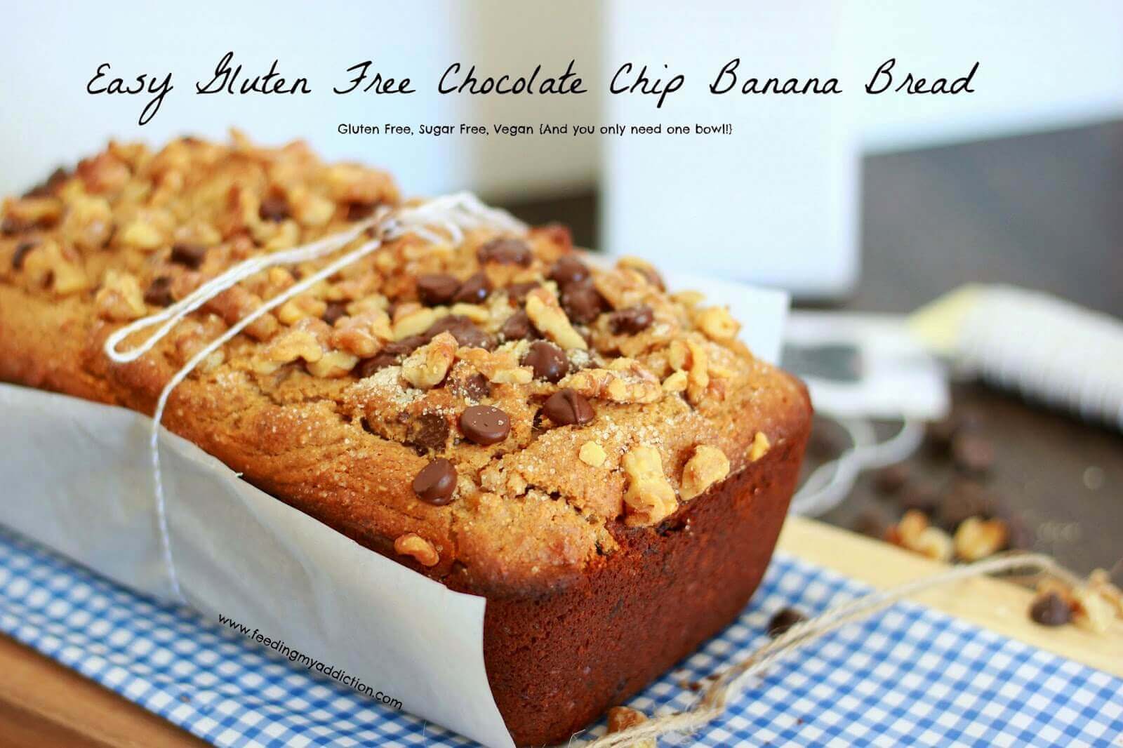 Easy Gluten Free Chocolate Chip Banana Bread