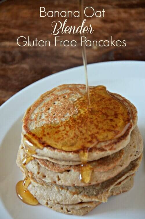 Banana-Oat Blender Pancakes