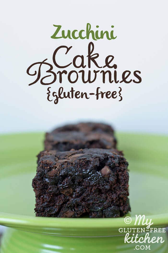 Double Chocolate Zucchini Cake Brownies