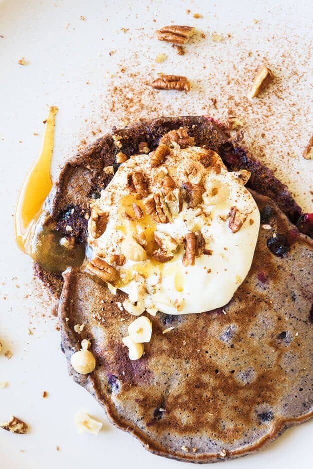 Healthy Smoothie Into Pancakes
