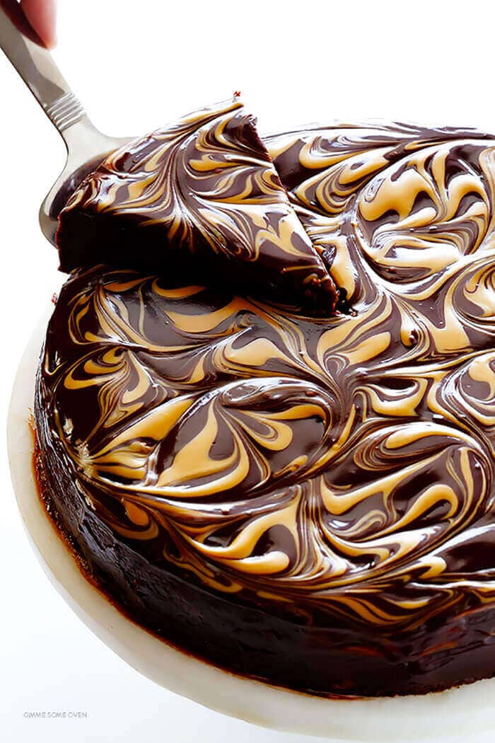 Peanut Butter Flourless Chocolate Cake