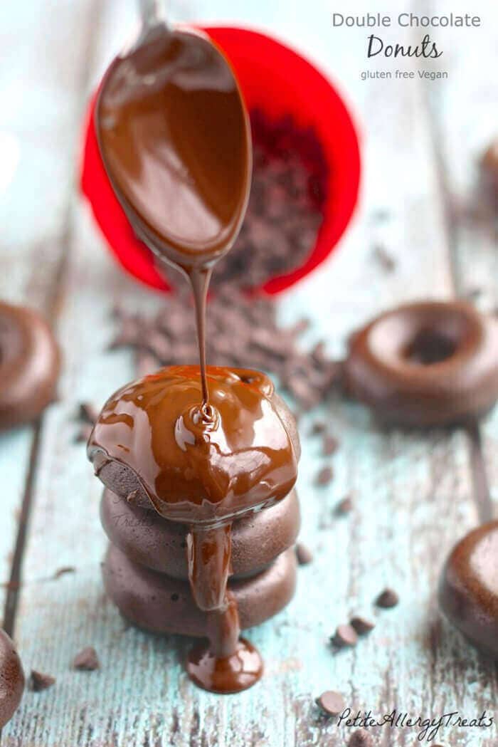 Double Chocolate Donuts (Vegan gluten-free Dairy Free Egg Free)