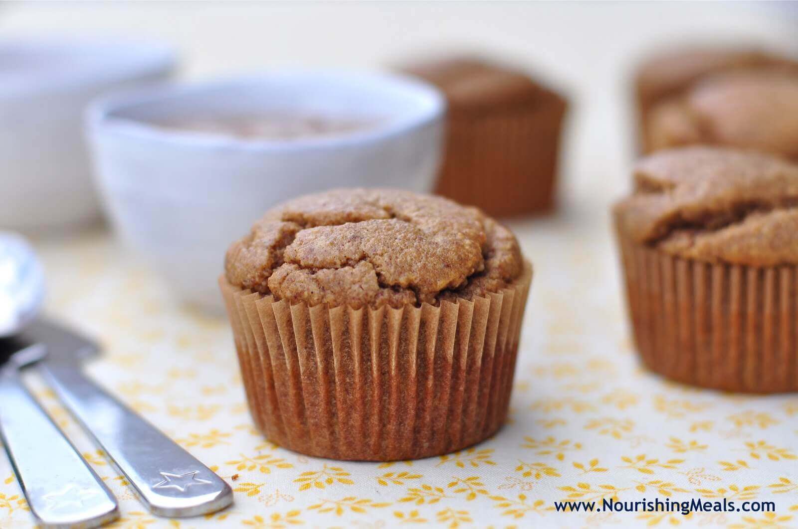 Banana Almond Butter Muffins