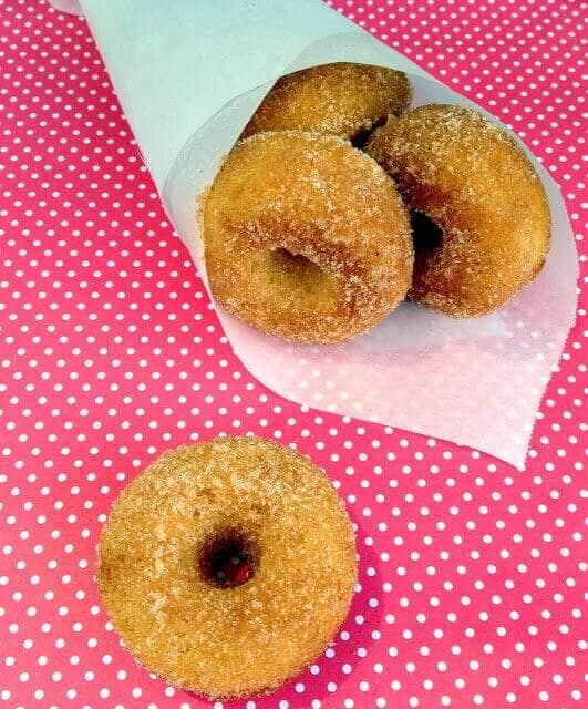 Snickerdoodle Doughnut Gems (Gluten-free, Baked Mini Doughnuts)