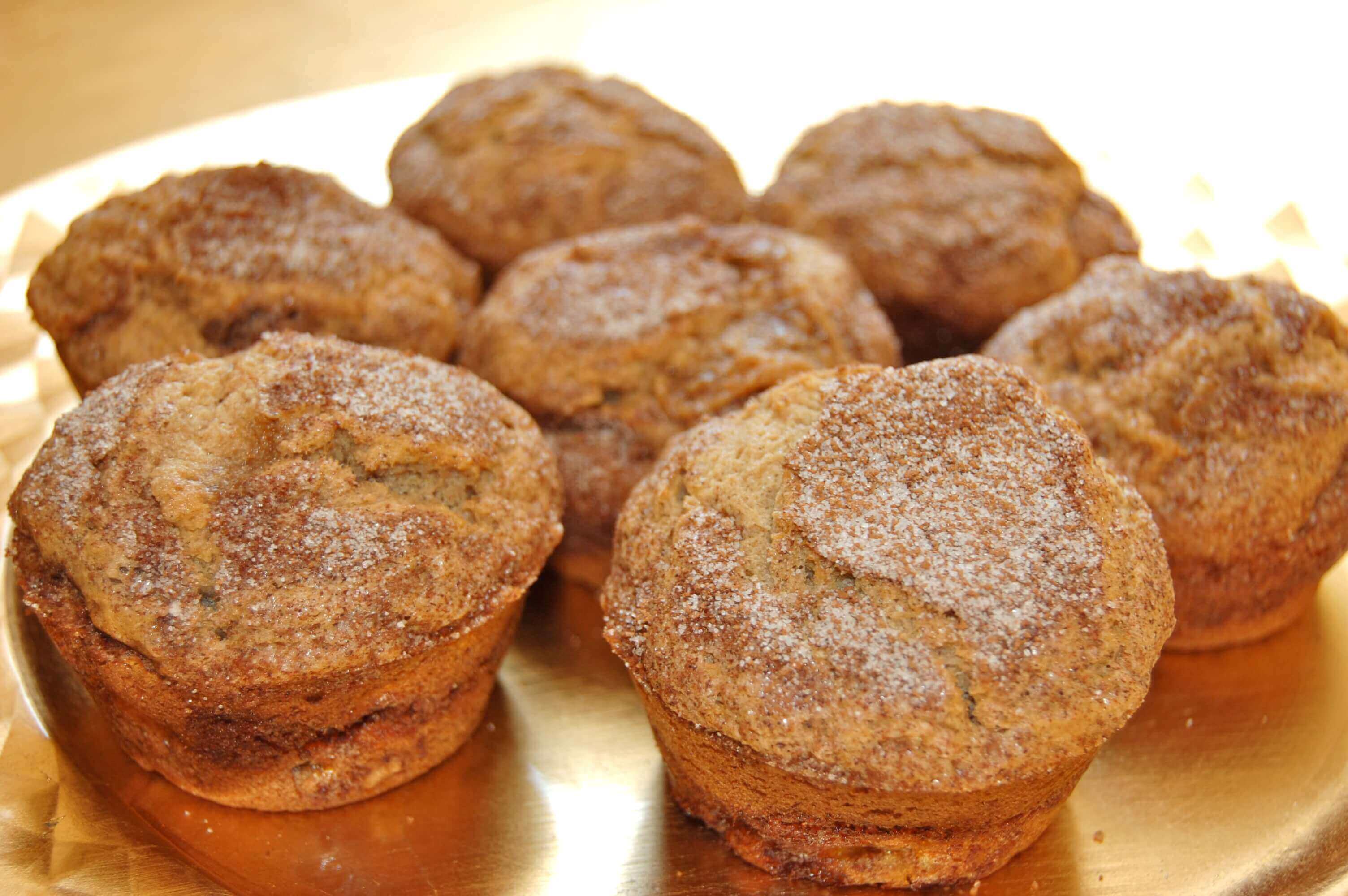 Gluten-free Cinnamon Swirl Banana Muffins