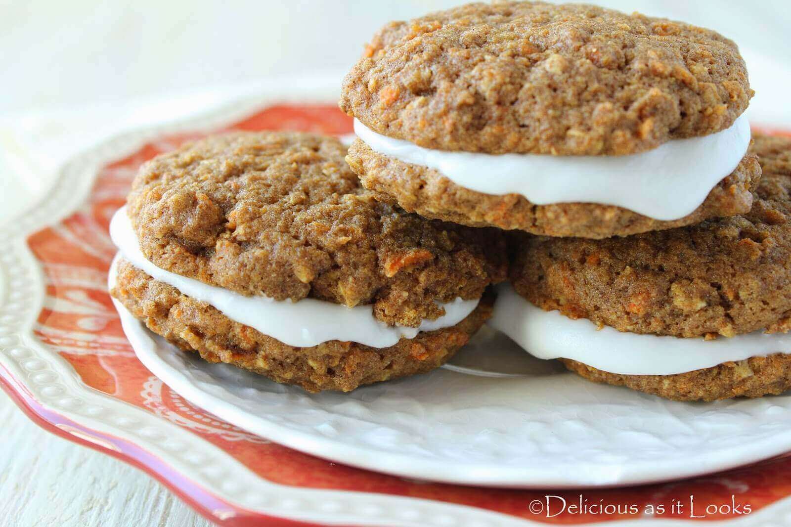 Carrot Cake Sandwich Cookies