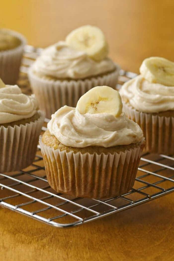 Banana Cupcakes with Browned Butter Frosting