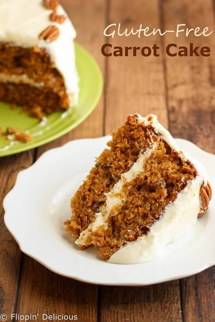Gluten-free Carrot Cake with Whipped Cream Cheese Buttercream Frosting