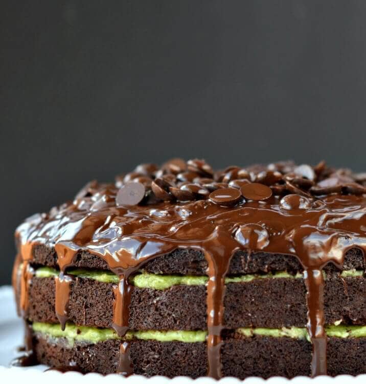 Chocolate Cake With Peppermint Coconut Cream