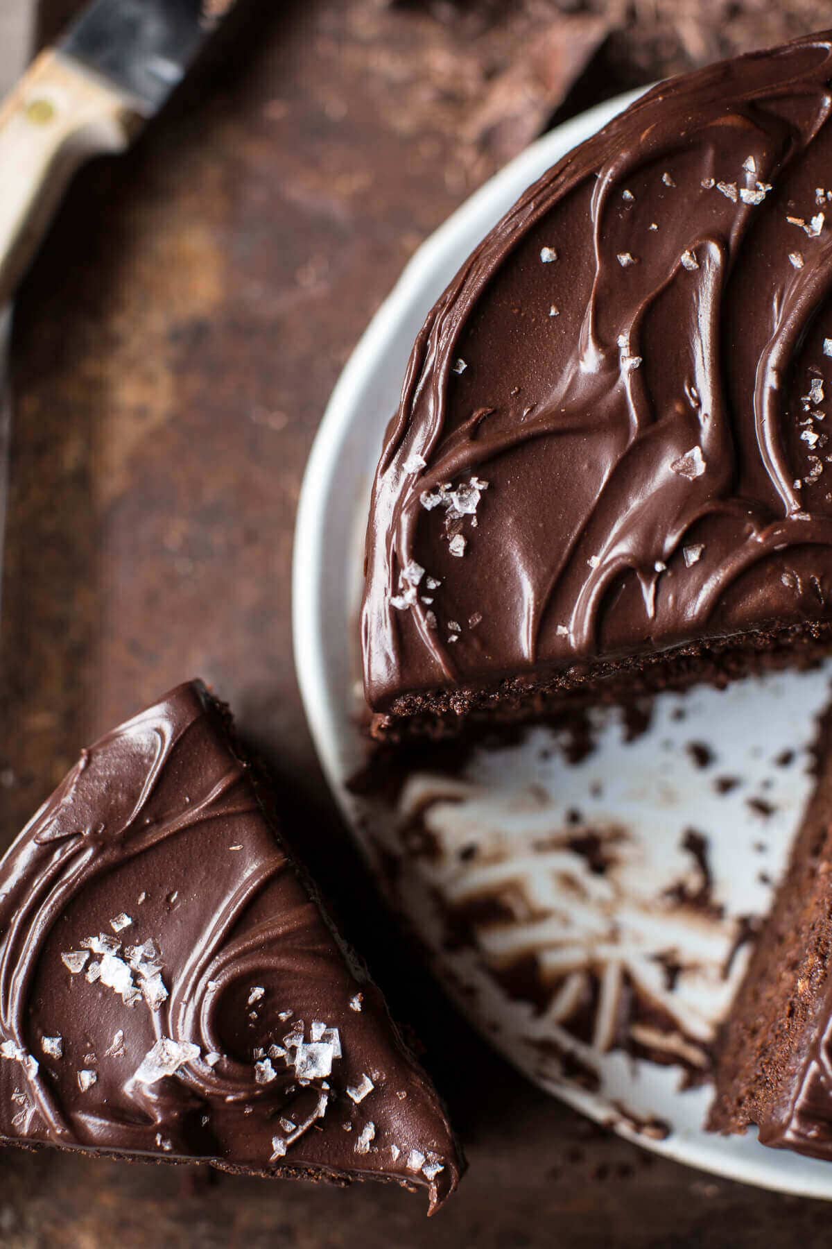 Vegan Chocolate Cake With Creamy Chocolate Almond "Buttercream"