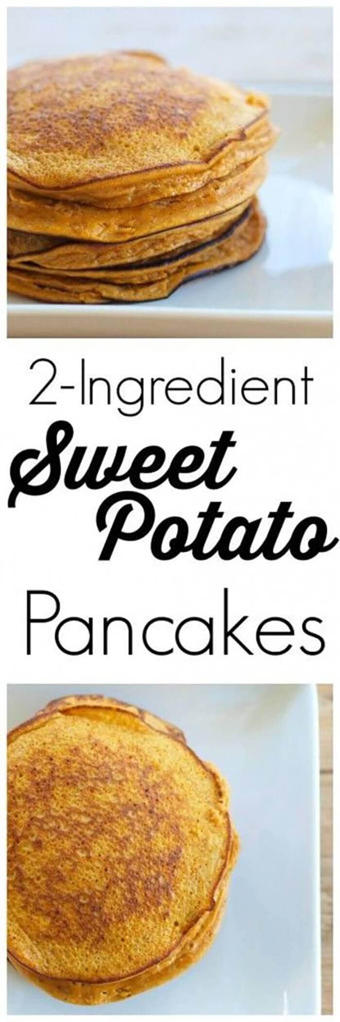 2-ingredient Sweet Potato Pancakes