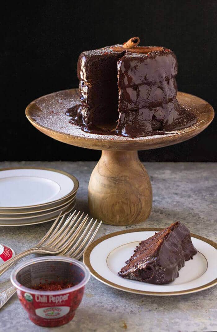 Gluten-Free Chocolate Cake With Cinnamon And Chili