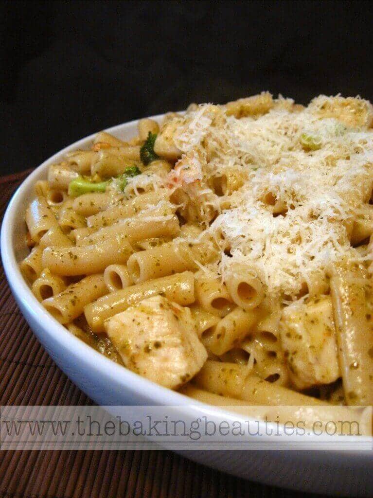 Gluten-Free Penne with Chicken and Pesto