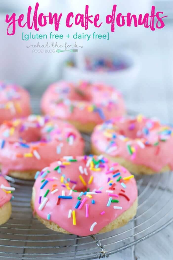 Gluten-free Yellow Cake Donuts