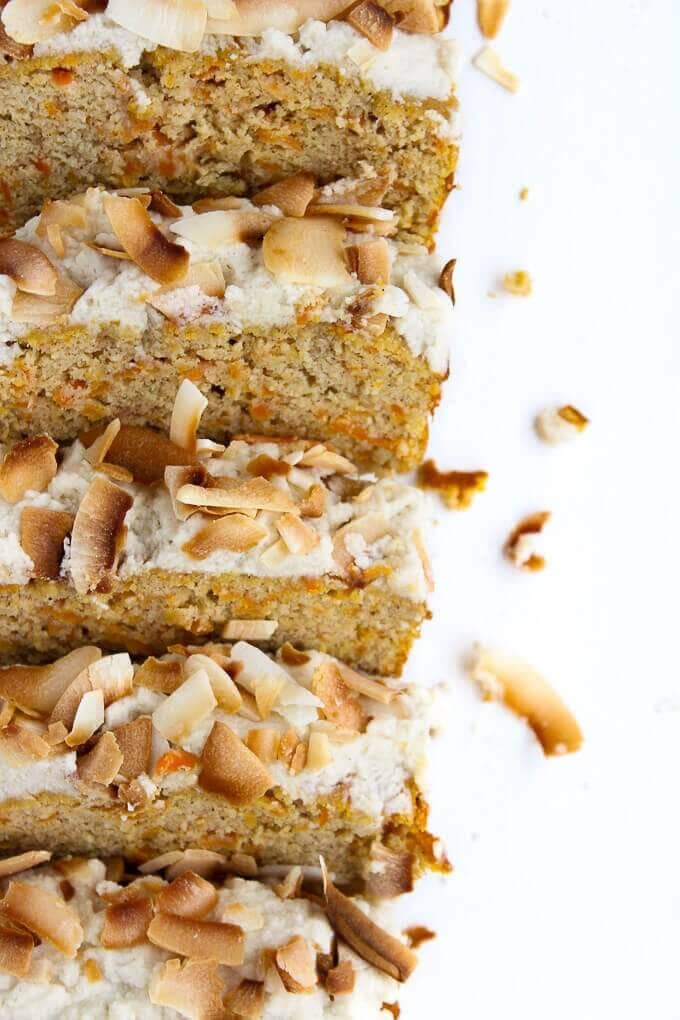 Paleo Carrot Cake with a Coconut Cream Frosting