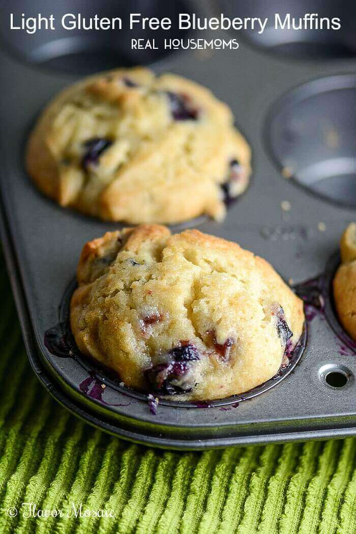 Light Gluten-free Blueberry Muffins