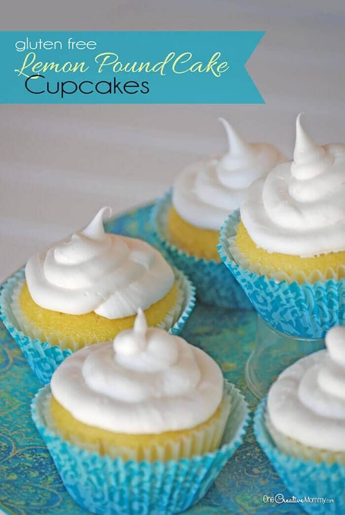 Gluten-Free Lemon Pound Cake Cupcakes