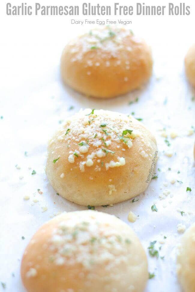 Dairy-Free Garlic Parmesan Dinner Rolls