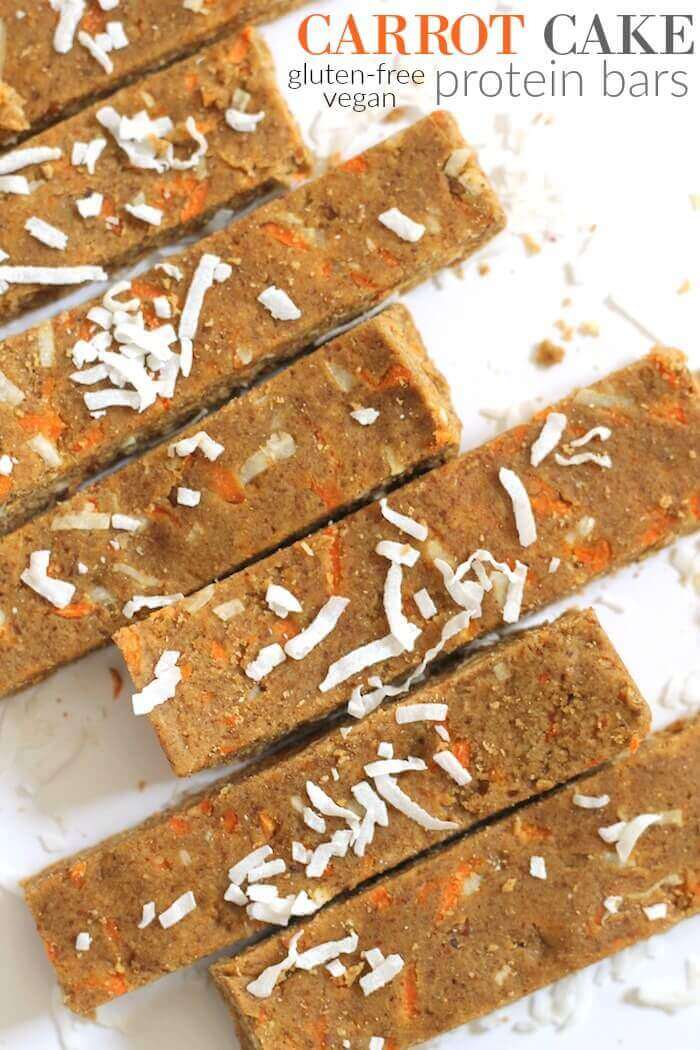 No Bake Carrot Cake Protein Bars