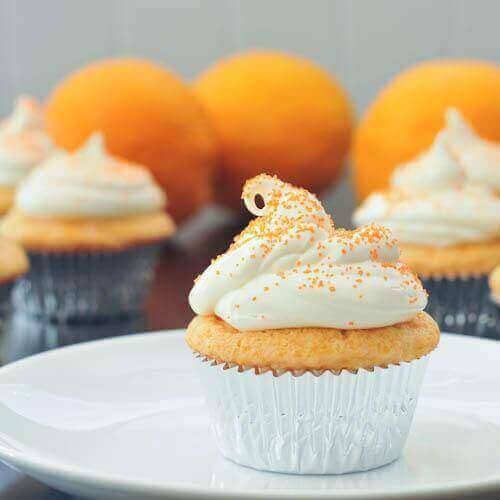 Orange Creamsicle Cupcakes