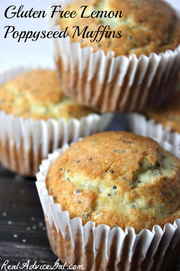 Gluten-free Lemon Poppy seed Muffins