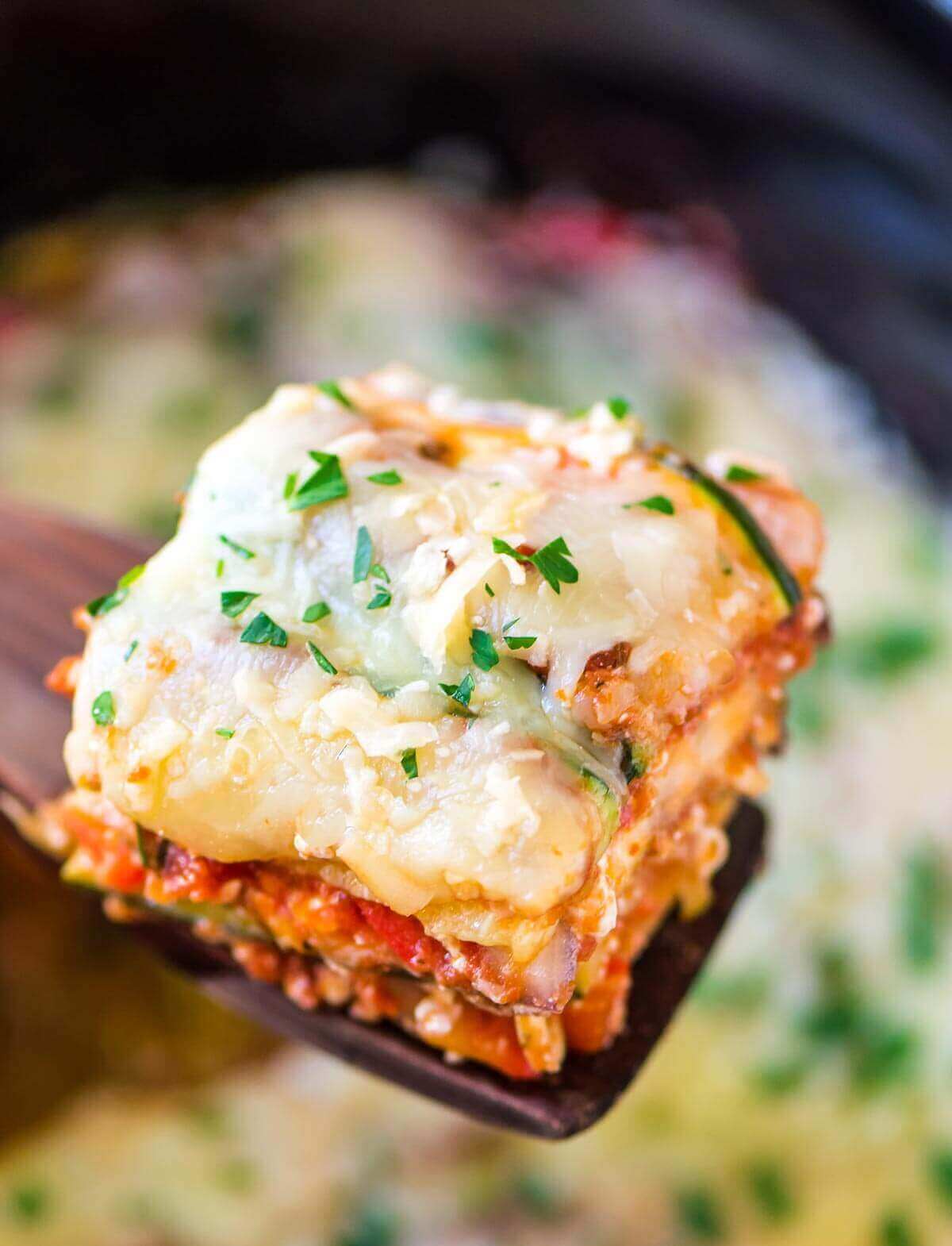 Crock Pot Low Carb Lasagna