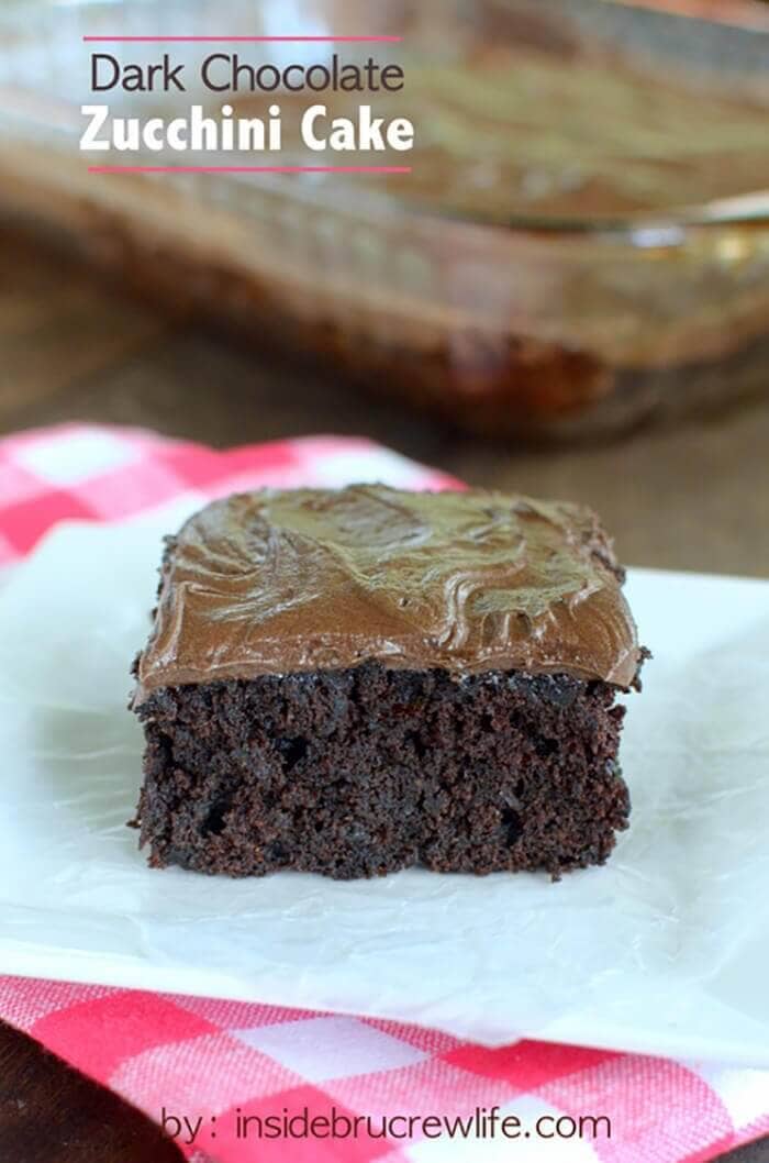 Dark Chocolate Zucchini Cake