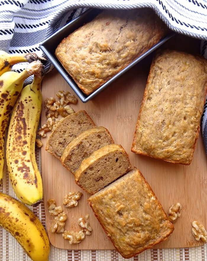 Vegan Banana Bread with Walnuts