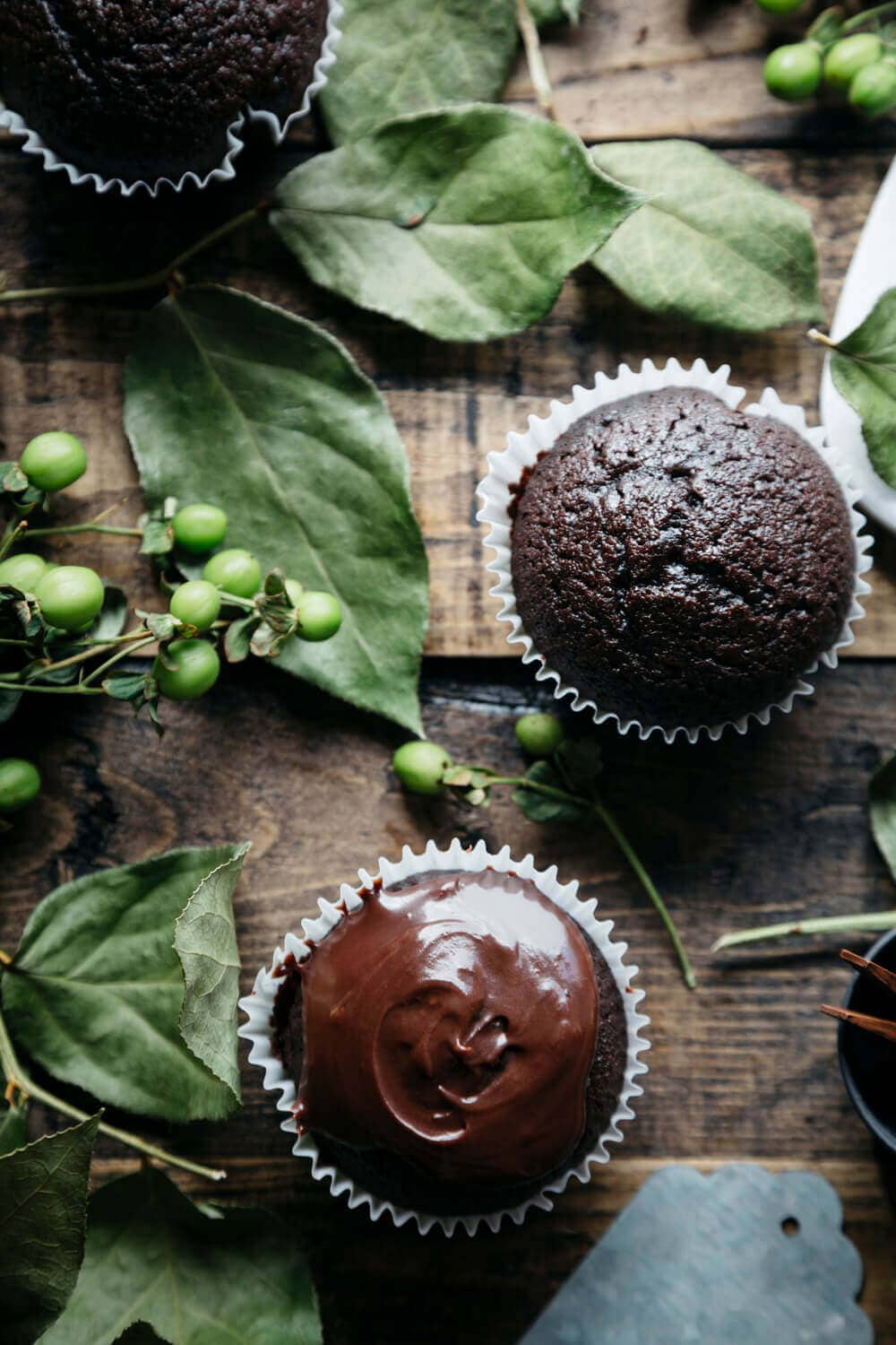 Gluten-Free Dark Chocolate Cupcakes