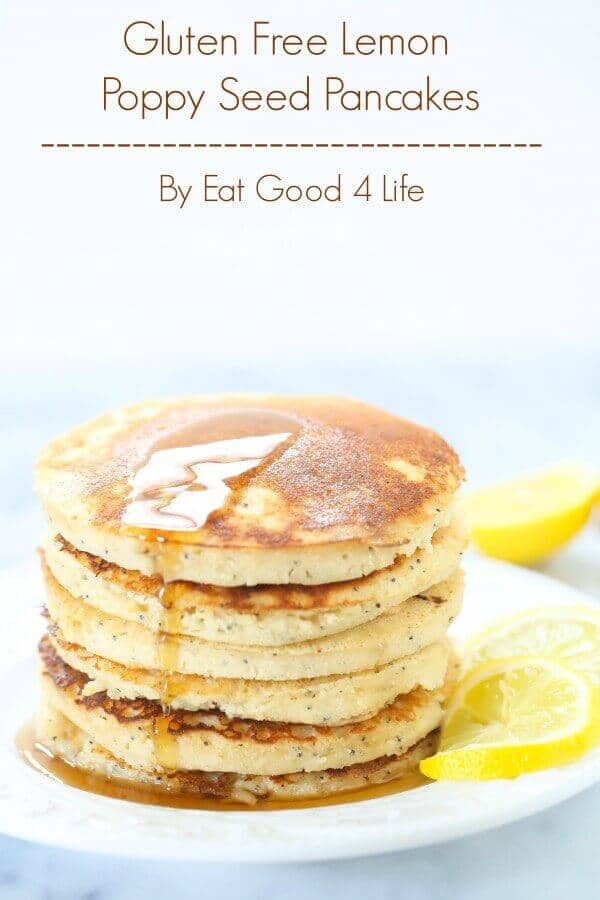 Gluten-Free Lemon Poppy Seed Pancakes