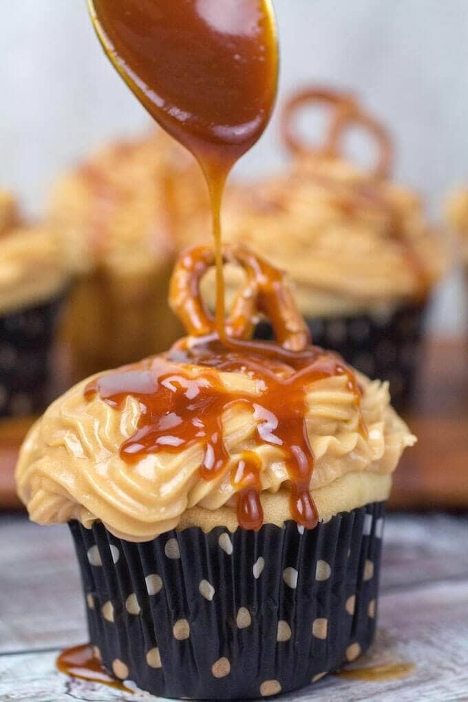 Salted Caramel Chocolate Cupcakes