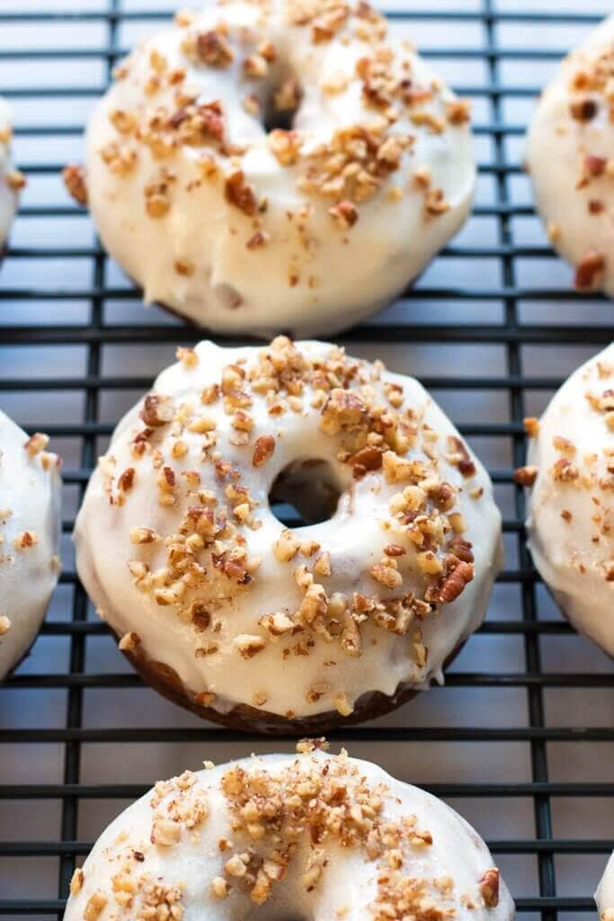 Gluten-free Carrot Cake Donuts