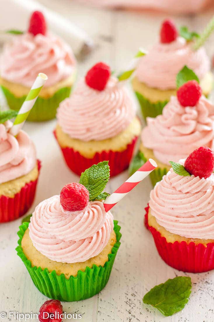 Raspberry Lime Mojito Cupcakes